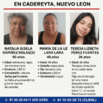 Buscan a tres mujeres desaparecidas en Cadereyta, Nuevo León