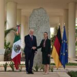 Sheinbaum y presidente alemán sostienen encuentro en Cancún