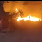 Incendio afecta cinco comercios en Juárez, Nuevo León