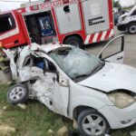 Fatal accidente en Cadereyta deja dos personas sin vida y tres lesionados