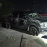 Vuelca camioneta en Apodaca; no se reportan lesionados