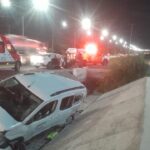 Volcadura de transporte de pasajeros deja cuatro lesionados en Apodaca
