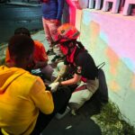 Motociclista resulta lesionado tras choque en el centro de Monterrey
