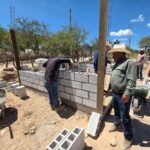 Supervisan construcción de cuartos dormitorio en la comunidad de Amaro de Dr Arroyo NL