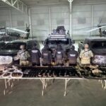 Fuerza Civil y Sedena aseguran arsenal y vehículos en Melchor Ocampo NL