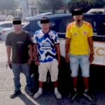 C4 detecta vehículo robado y detienen a tres hombres en Guadalupe
