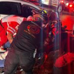 Choque entre tráiler y auto deja tres lesionados en Escobedo