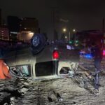 Vuelca camioneta en San Pedro; muere una mujer y dos hombres resultan lesionados
