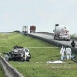 Mueren tres policías de Fuerza Civil tras volcadura en Escobedo