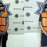 Detienen a dos hombres investigados por presuntos robos a peatones en San Nicolás NL
