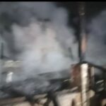 Incendio en cabaña de Cadereyta moviliza cuerpos de auxilio